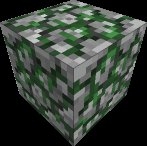 Image of a mossy cobblestone block